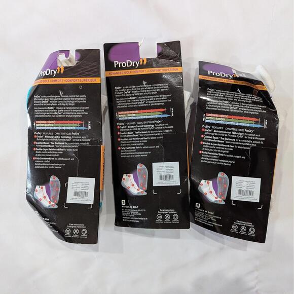 FootJoy ProDry Men’s Golf Ankle Socks 6 PAIRS Pack Colorful Size L 9-12.5 - Picture 2 of 6